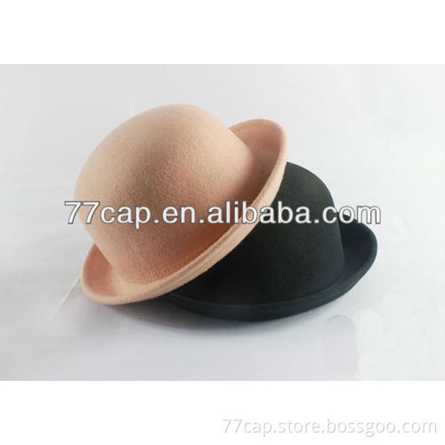 Fashion short brim homburg, Fedora small Hat/cap